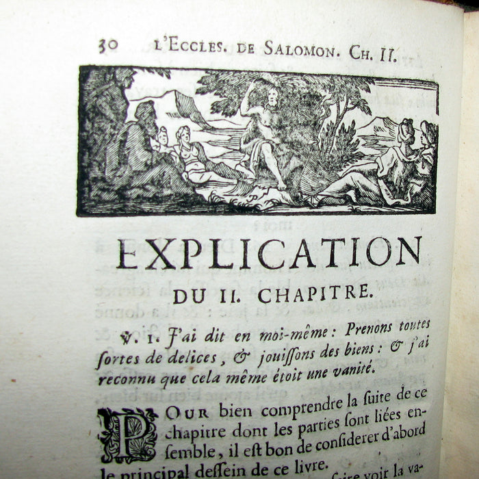 1701 Rare Latin French Book Bible - ECCLESIASTES of King Solomon by Le Maistre de Sacy