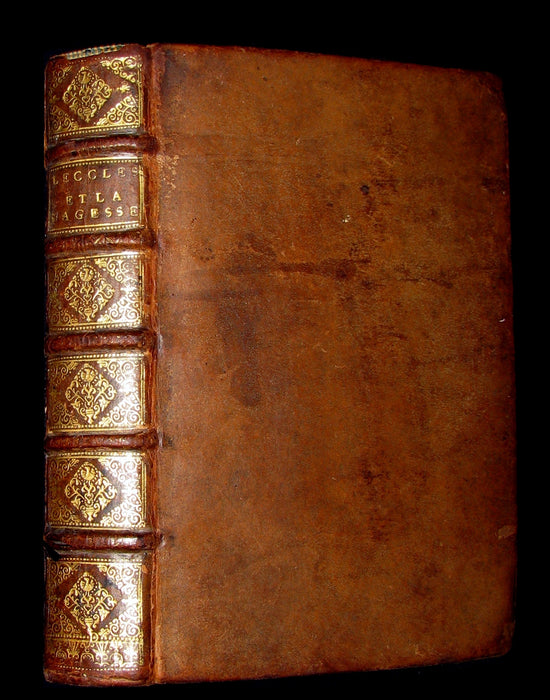 1701 Rare Latin French Book Bible - ECCLESIASTES of King Solomon by Le Maistre de Sacy