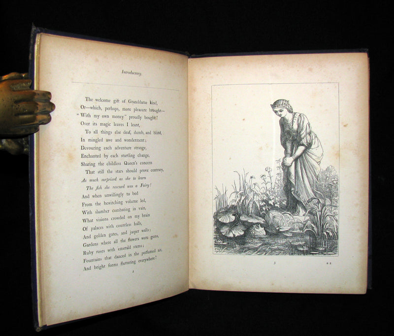 1865 Scarce Victorian Book - An Old Fairy Tale Told Anew (The Sleeping Beauty) with illustrations by R. Doyle