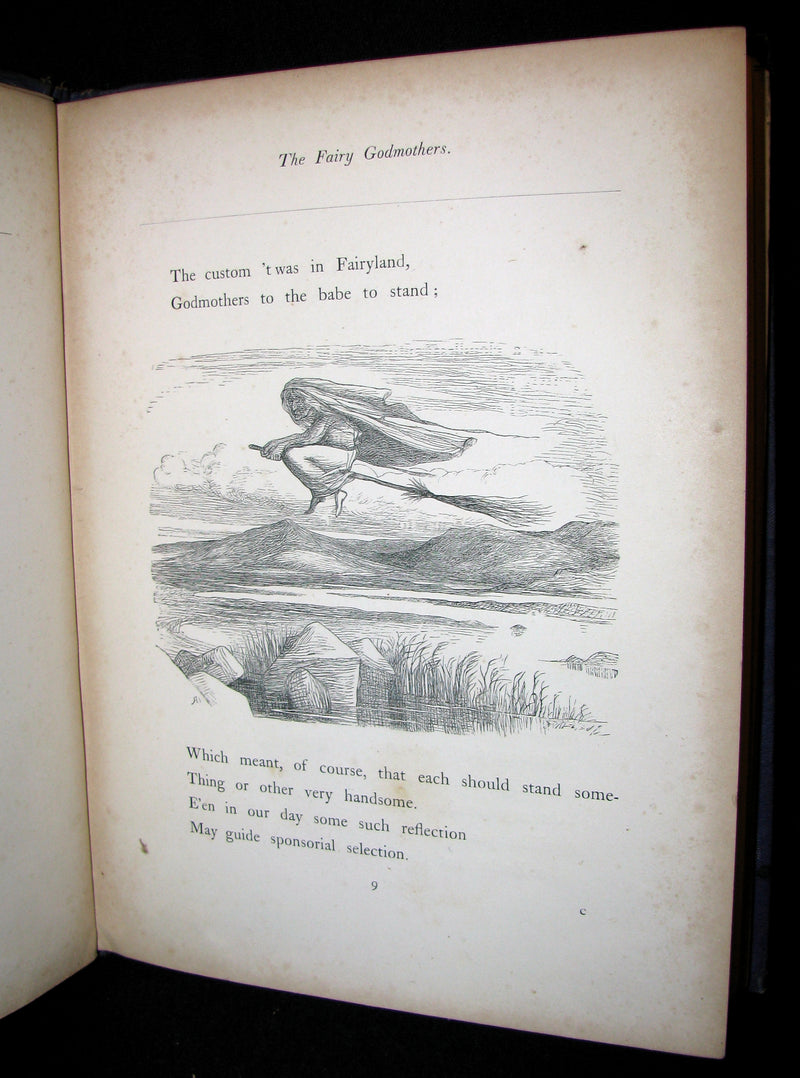 1865 Scarce Victorian Book - An Old Fairy Tale Told Anew (The Sleeping Beauty) with illustrations by R. Doyle
