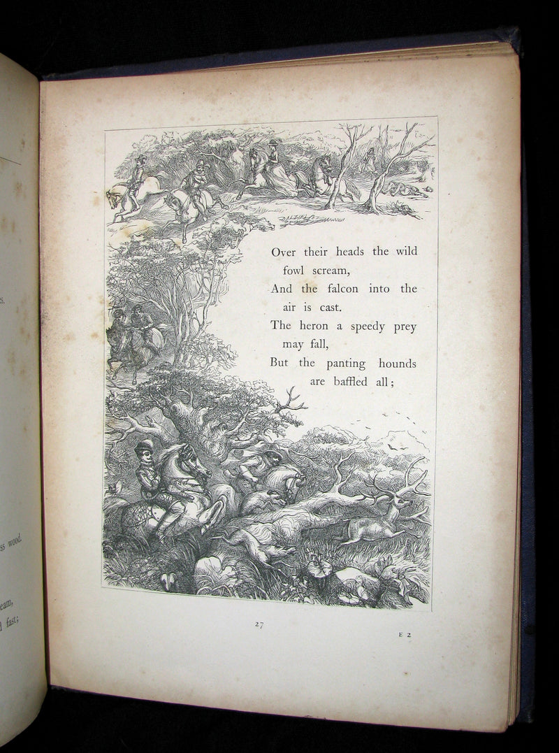 1865 Scarce Victorian Book - An Old Fairy Tale Told Anew (The Sleeping Beauty) with illustrations by R. Doyle