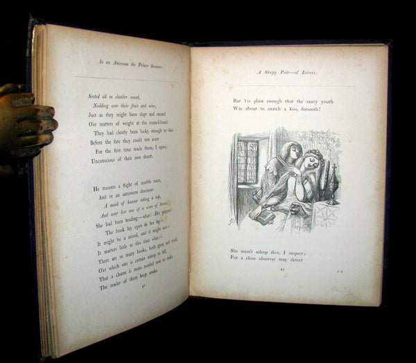 1865 Scarce Victorian Book - An Old Fairy Tale Told Anew (The Sleeping Beauty) with illustrations by R. Doyle