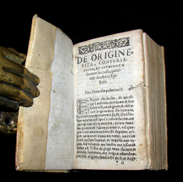 1645 Rare Latin Book - Francesco Petrarca - Petrarch's Remedies for Fortune Fair and Foul