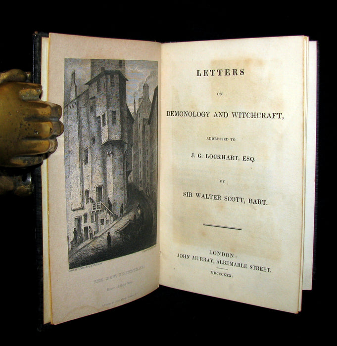 1830 First Edition Walter Scott - Letters on Demonology & Witchcraft - WITCHES & FAIRIES