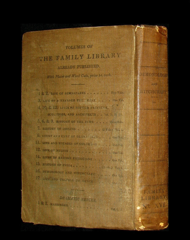 1831 Rare in Original Binding - Letters on Demonology & Witchcraft - WITCHES & FAIRIES.