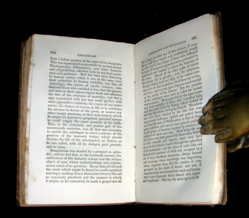 1831 Rare in Original Binding - Letters on Demonology & Witchcraft - WITCHES & FAIRIES.