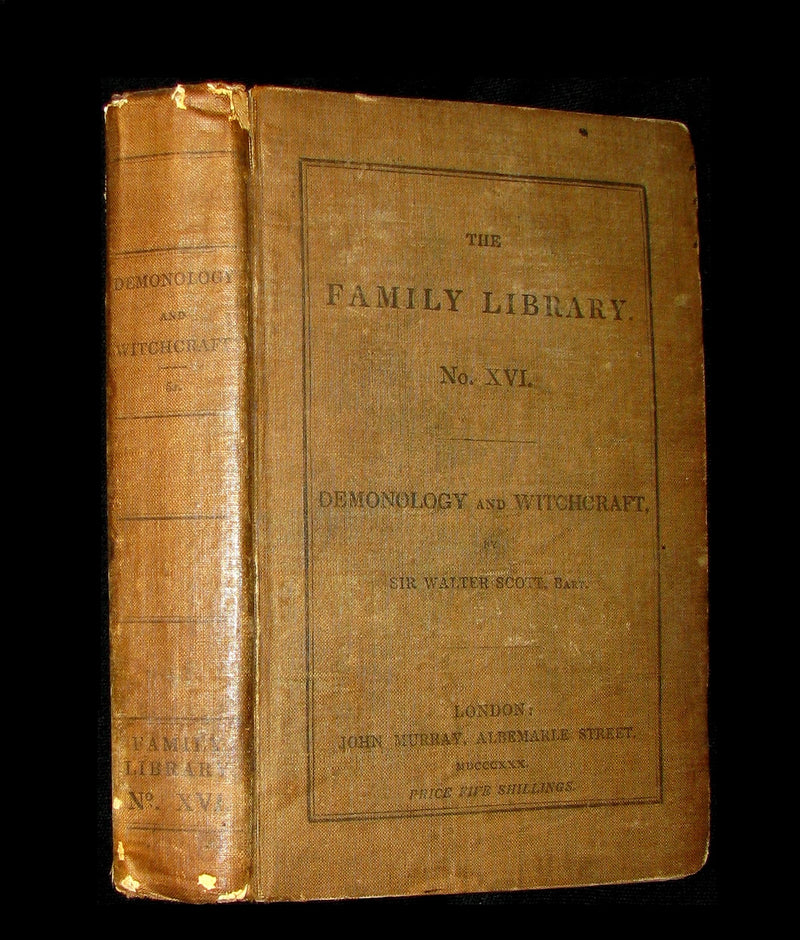 1831 Rare in Original Binding - Letters on Demonology & Witchcraft - WITCHES & FAIRIES.