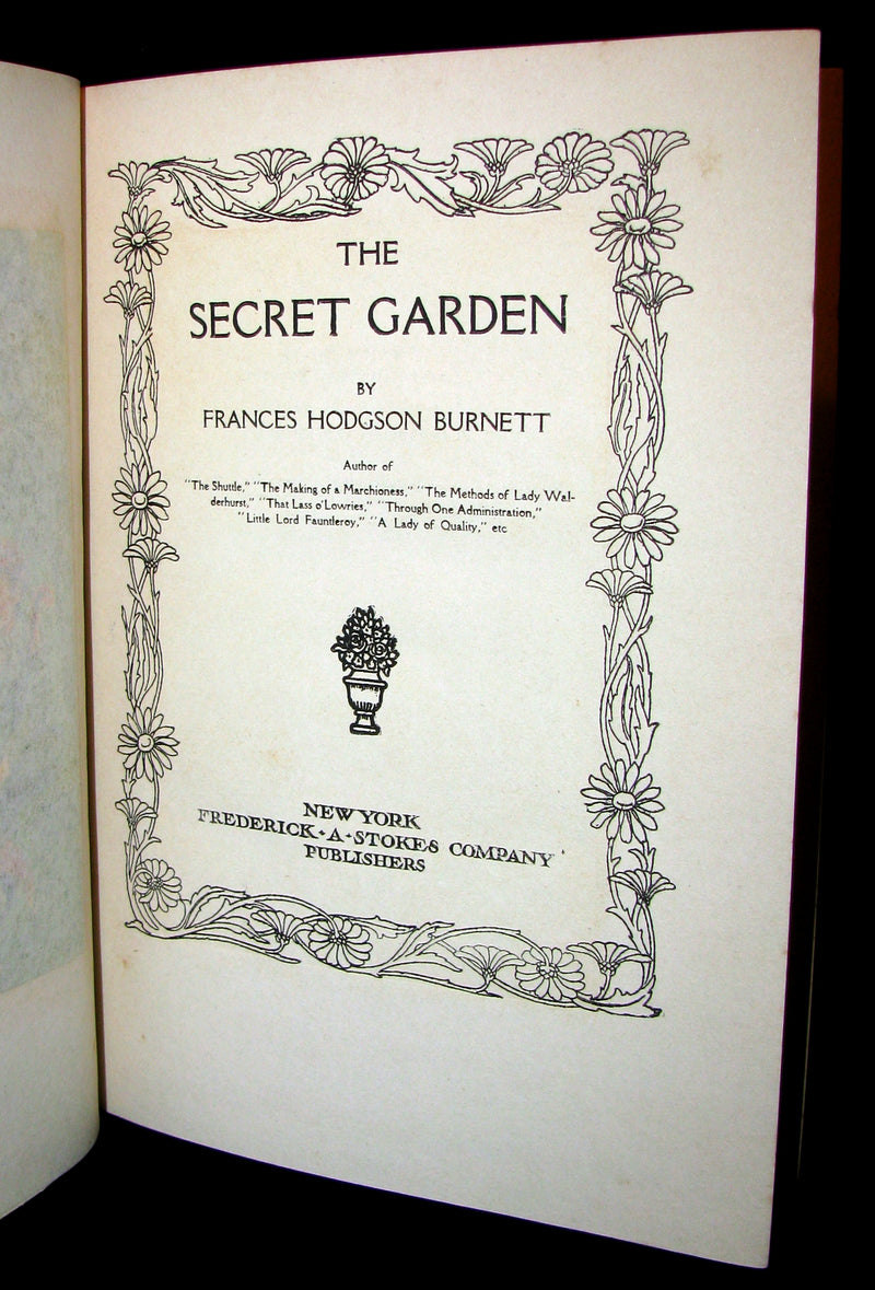 1911 Rare 1st Edition Book - The Secret Garden by Frances Hodgson Burnett