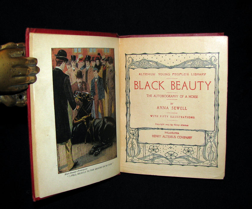 1900 Rare Book - BLACK BEAUTY, the Autobiography of a Horse by Anna Sewell.