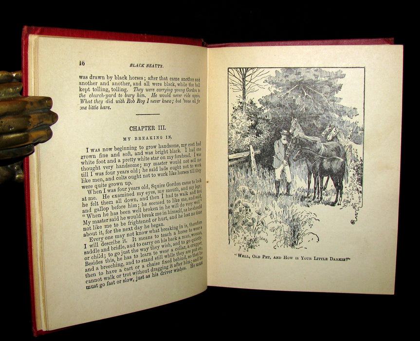 1900 Rare Book - BLACK BEAUTY, the Autobiography of a Horse by Anna Sewell.