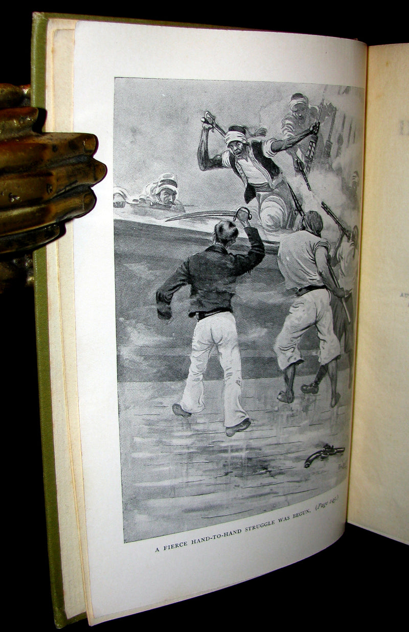 1898 Rare First Edition Book - In Pirate Waters, a Tale of the American Navy by Kirk Munroe