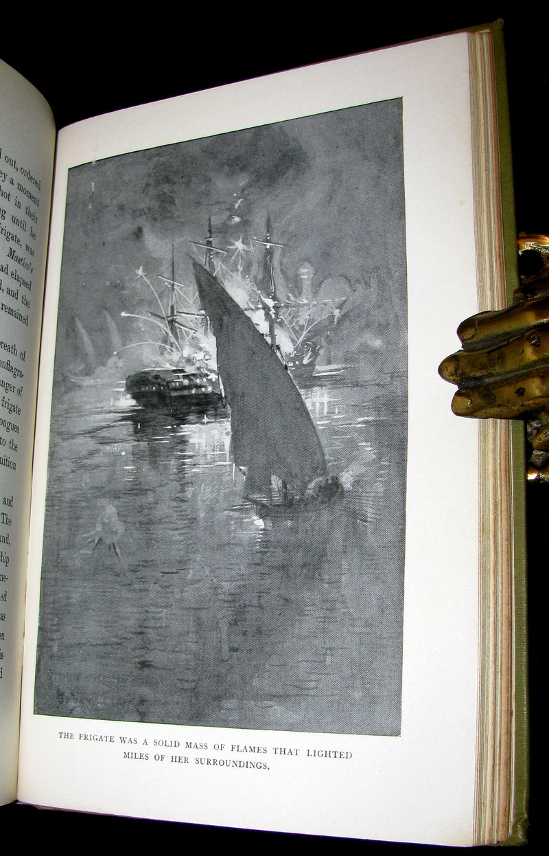 1898 Rare First Edition Book - In Pirate Waters, a Tale of the American Navy by Kirk Munroe