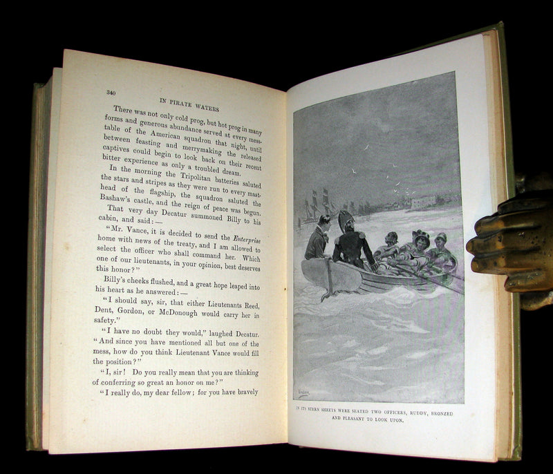 1898 Rare First Edition Book - In Pirate Waters, a Tale of the American Navy by Kirk Munroe