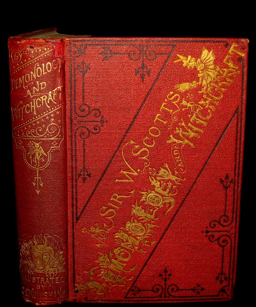 1868 Scarce Edition  - Demonology & Witchcraft - WITCHES & FAIRIES Illustrated by Cruikshank