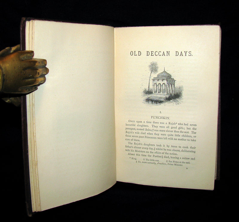 1868 First Edition Book - Old Deccan Days - Hindoo Fairy Tales / Legends - Southern India