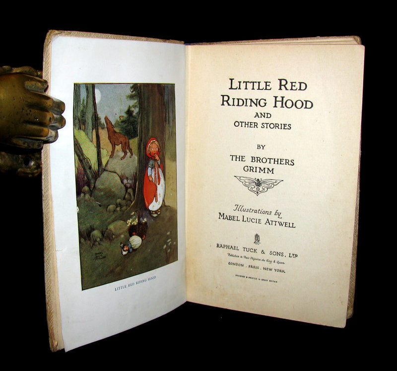 1915 Rare 1stED Book - Little Red Riding Hood illustrated by Mabel Lucie Attwell
