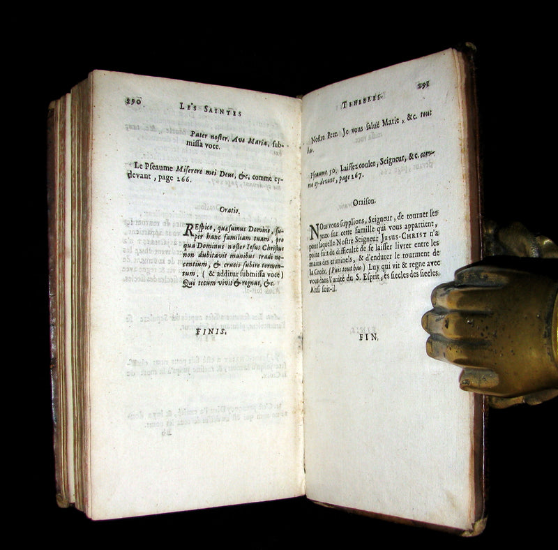 1670 Rare Latin French 1stED  Book - The HOLY DARKNESS - Les Saintes Ténèbres by Louis Charpy de Sainte-Croix