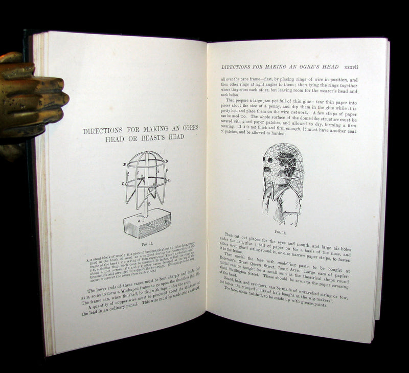 1896 Rare 1stED Book - FAIRY TALE PLAYS and How to Act Them. Beauty & the Beast, Cinderella, ...