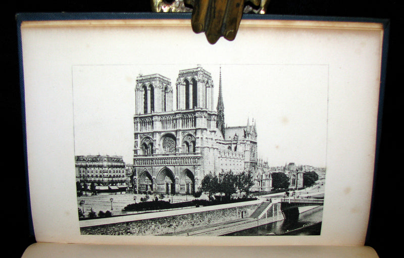 1895 Rare Book set - Notre-Dame de Paris - The Hunchback of Notre-Dame by Victor Hugo. Gothic.