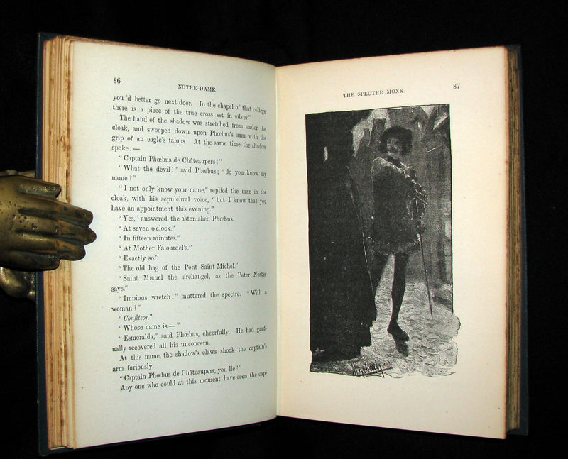 1895 Rare Book set - Notre-Dame de Paris - The Hunchback of Notre-Dame by Victor Hugo. Gothic.