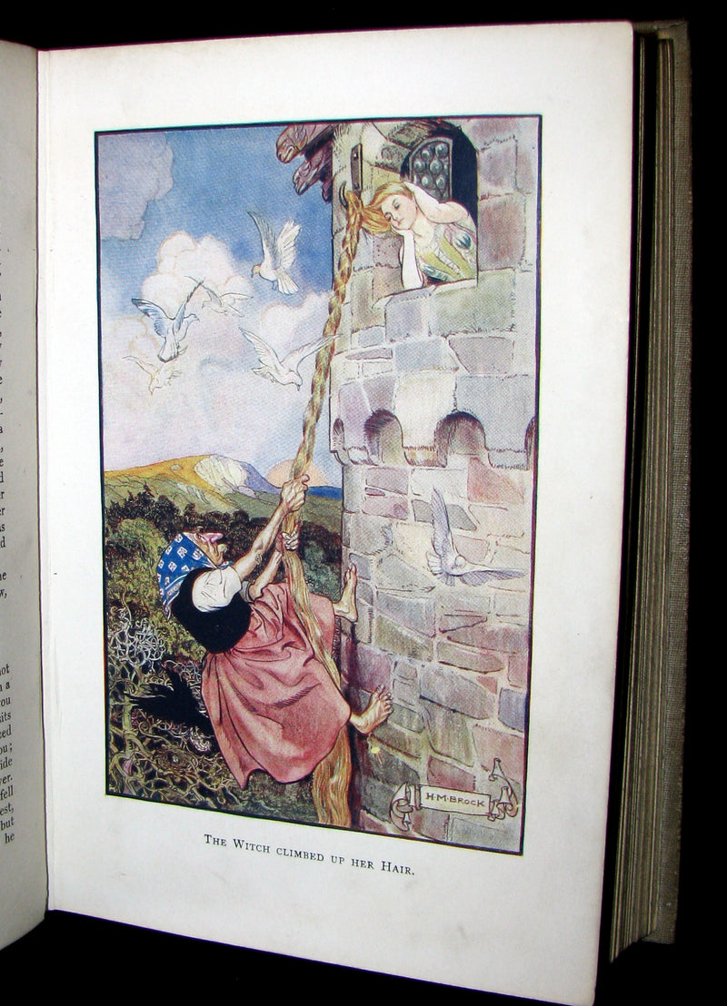 1908 Scarce Book ~ Grimm's Fairy Tales illustrated by H.M. Brock & Lancelot Speed.