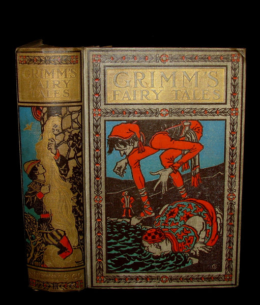 1908 Scarce Book ~ Grimm's Fairy Tales illustrated by H.M. Brock & Lancelot Speed.