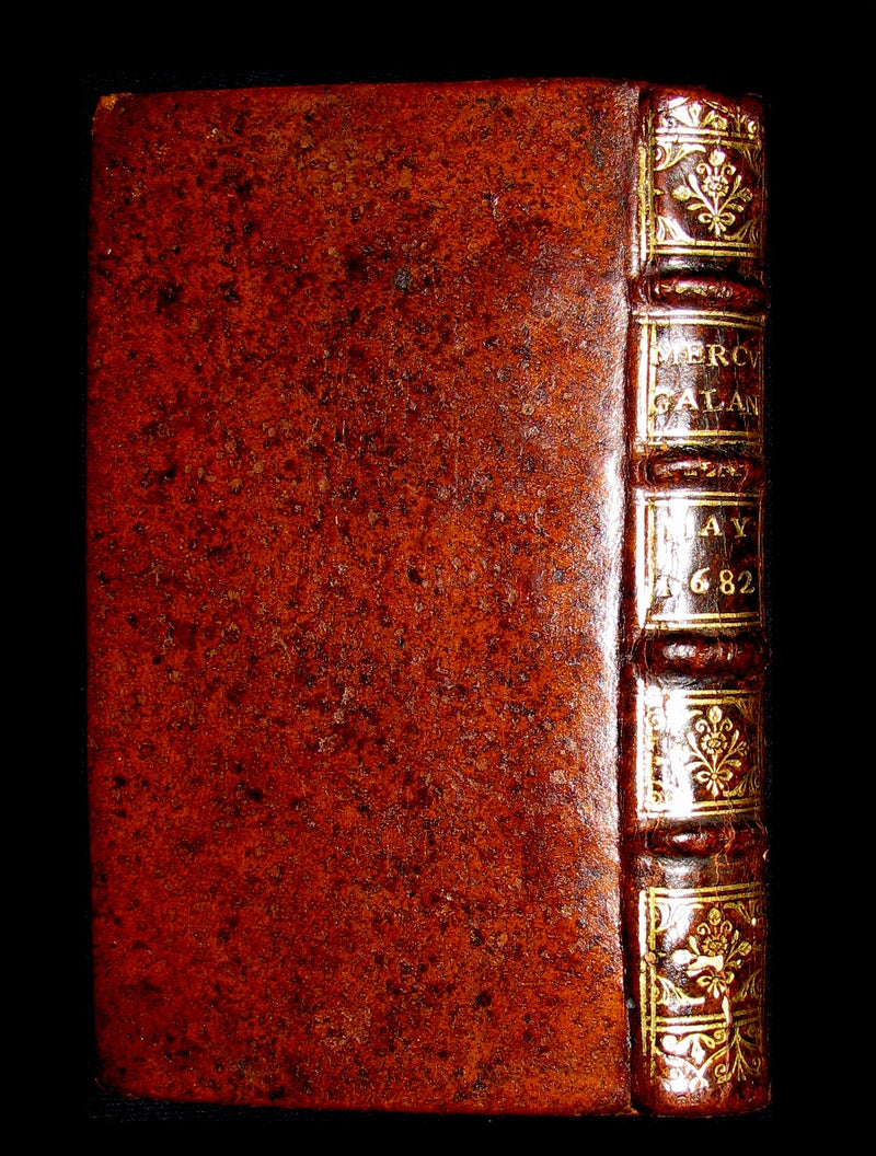 1682 Scarce French Book - Mercure Galant with Folding Granada's Alhambra illustration.
