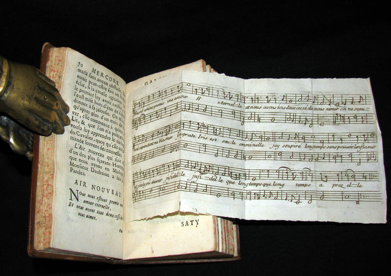1682 Scarce French Book - Mercure Galant with Folding Granada's Alhambra illustration.