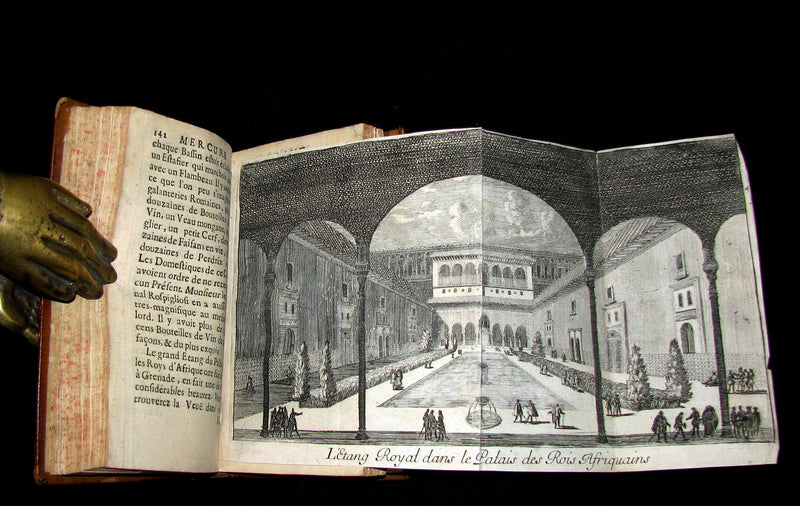 1682 Scarce French Book - Mercure Galant with Folding Granada's Alhambra illustration.