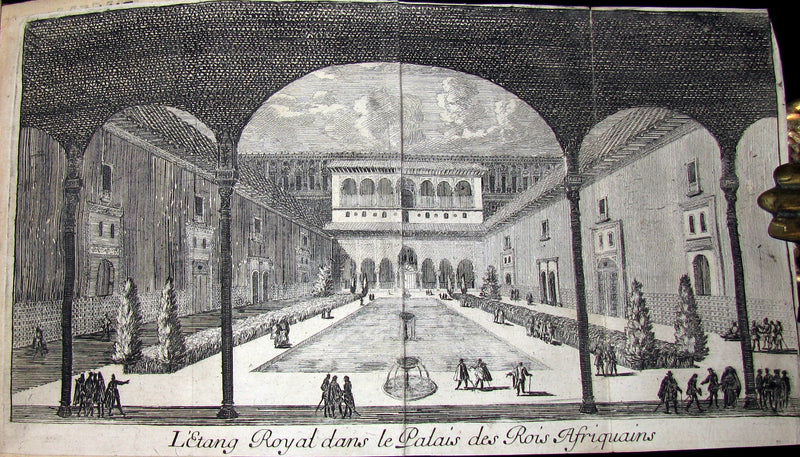 1682 Scarce French Book - Mercure Galant with Folding Granada's Alhambra illustration.