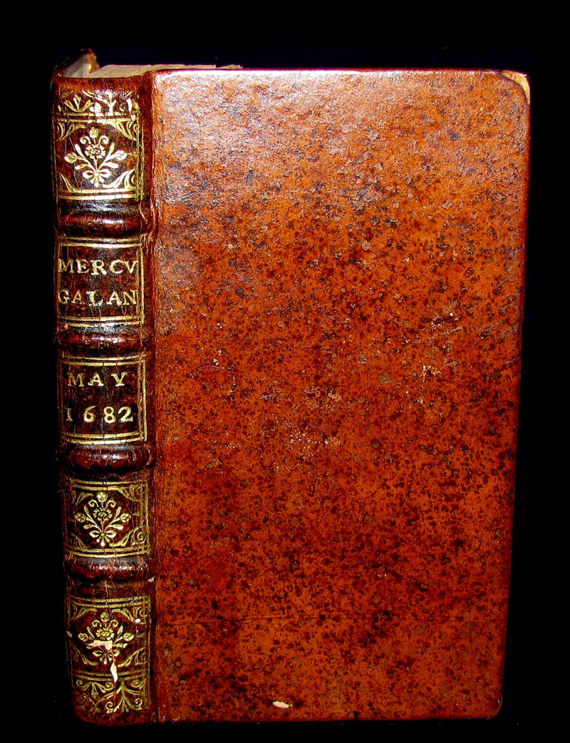 1682 Scarce French Book - Mercure Galant with Folding Granada's Alhambra illustration.