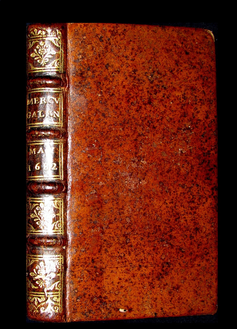 1682 Scarce French Book - Mercure Galant with Folding Granada's Alhambra illustration.