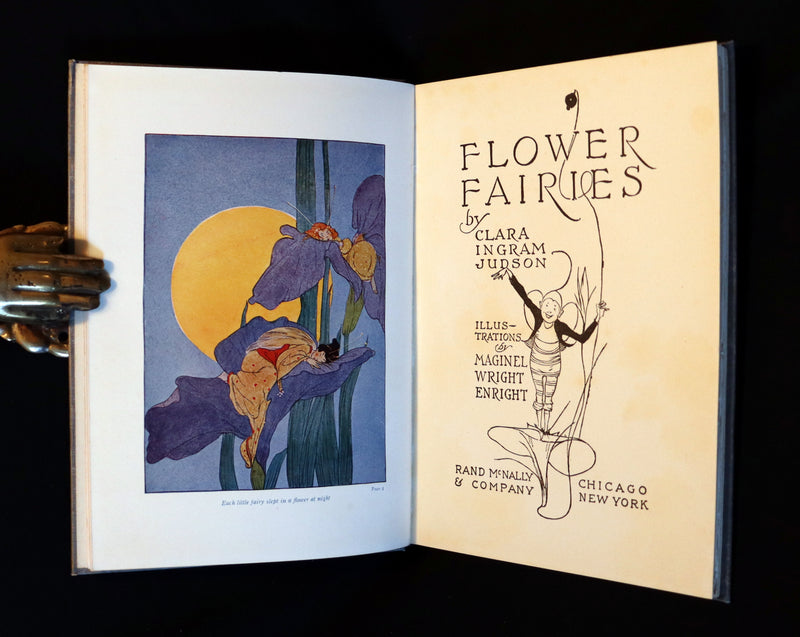1915 Scarce 1stED Book - FLOWER FAIRIES by Clara Ingram Judson illustrated by Maginel Wright Enright.