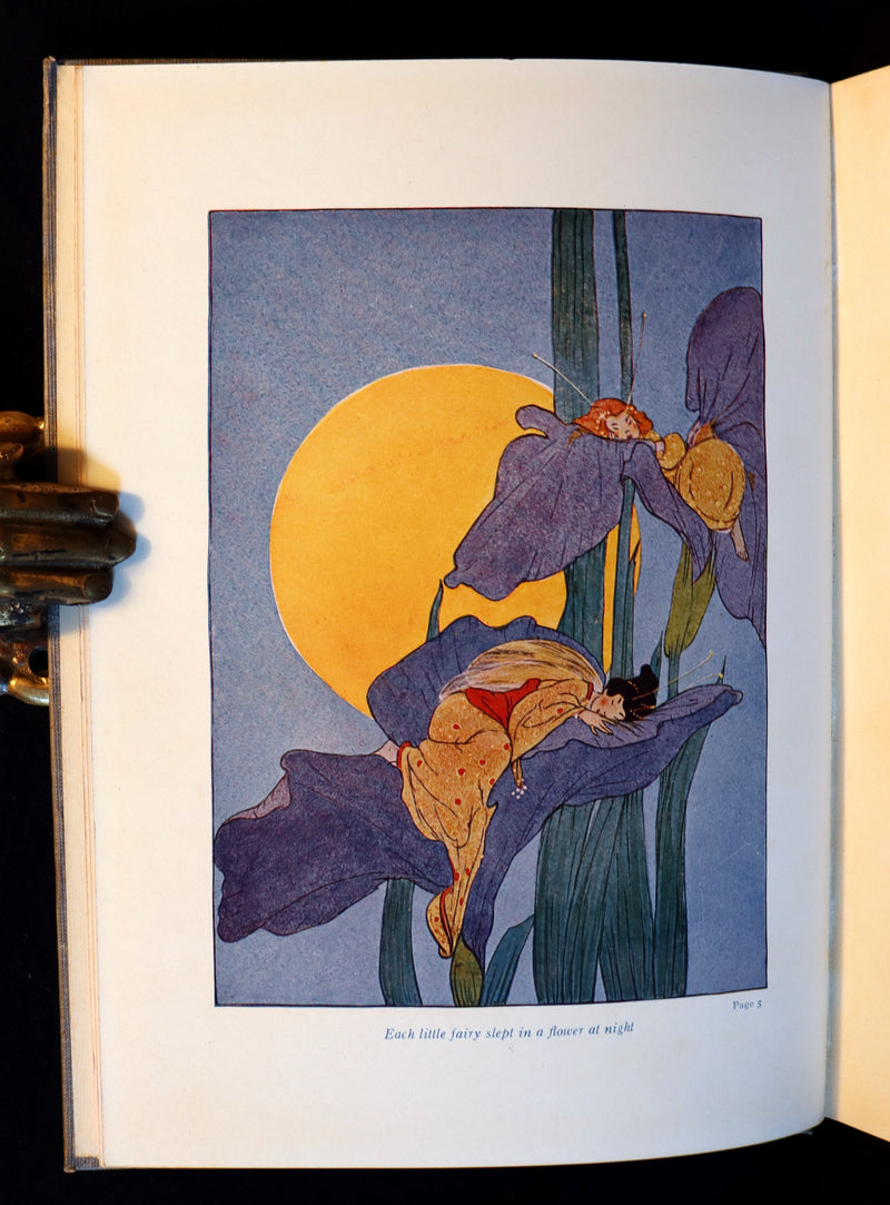 1915 Scarce 1stED Book - FLOWER FAIRIES by Clara Ingram Judson illustrated by Maginel Wright Enright.