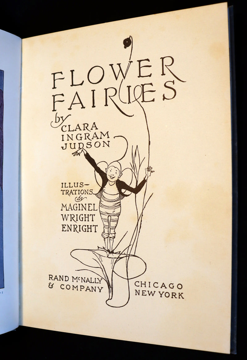 1915 Scarce 1stED Book - FLOWER FAIRIES by Clara Ingram Judson illustrated by Maginel Wright Enright.