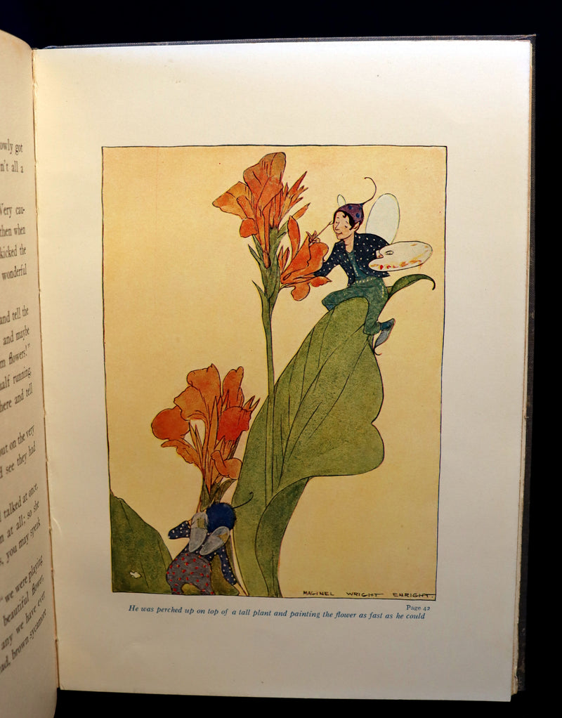 1915 Scarce 1stED Book - FLOWER FAIRIES by Clara Ingram Judson illustrated by Maginel Wright Enright.