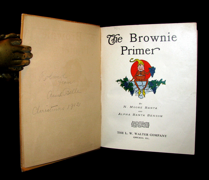 1905 Scarce Book ~ THE BROWNIE PRIMER by N.M. BANTA & ALPHA BANTA BENSON (Palmer Cox)