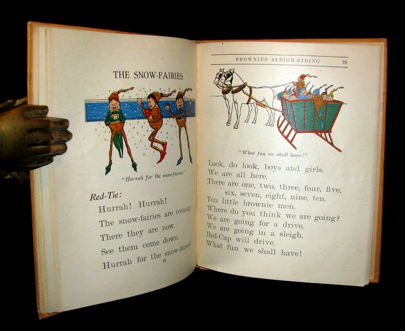 1905 Scarce Book ~ THE BROWNIE PRIMER by N.M. BANTA & ALPHA BANTA BENSON (Palmer Cox)