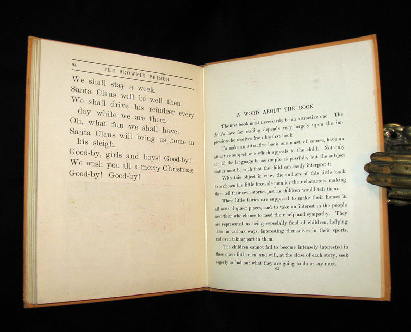 1905 Scarce Book ~ THE BROWNIE PRIMER by N.M. BANTA & ALPHA BANTA BENSON (Palmer Cox)