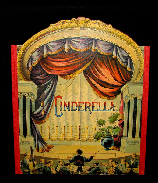 1891 Scarce Victorian Book - CINDERELLA Theater Pantomime toy Book by McLoughlin.
