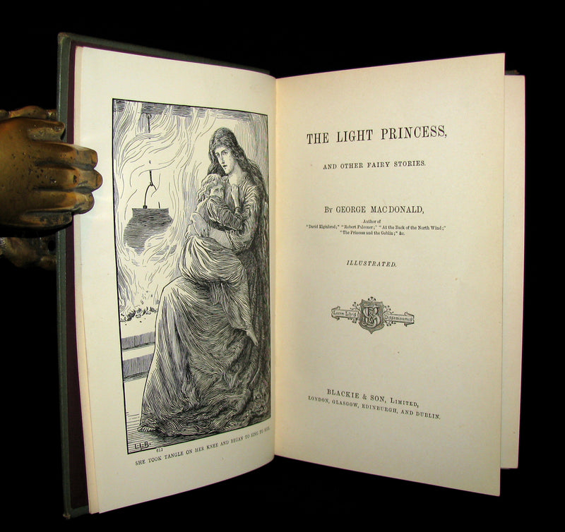 1890 Scarce Book - THE LIGHT PRINCESS and Other Fairy Stories by George Macdonald.