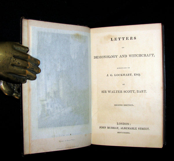 1831 Rare 2nd ED Walter Scott - Letters on Demonology & Witchcraft - WITCHES & FAIRIES