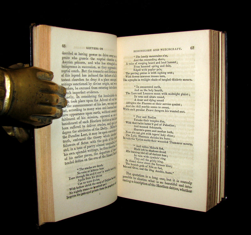 1831 Rare 2nd ED Walter Scott - Letters on Demonology & Witchcraft - WITCHES & FAIRIES