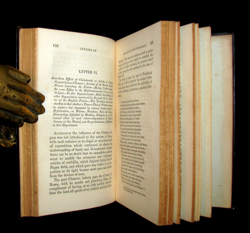 1831 Rare 2nd ED Walter Scott - Letters on Demonology & Witchcraft - WITCHES & FAIRIES