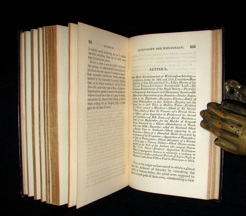 1831 Rare 2nd ED Walter Scott - Letters on Demonology & Witchcraft - WITCHES & FAIRIES