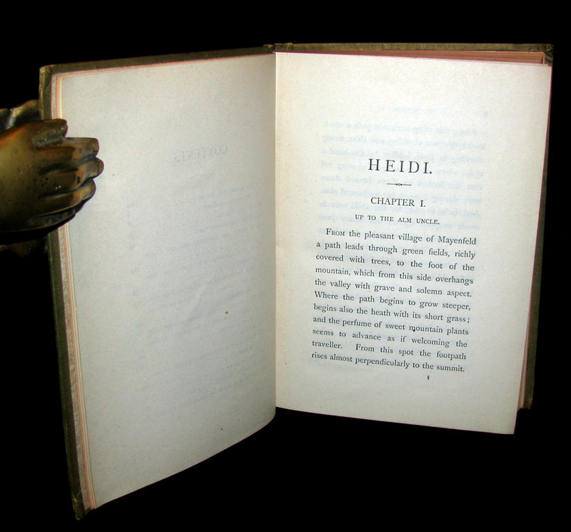 1885 Rare First Edition -  HEIDI : Her Years of Wandering and Learning & How She Used What She Learned.