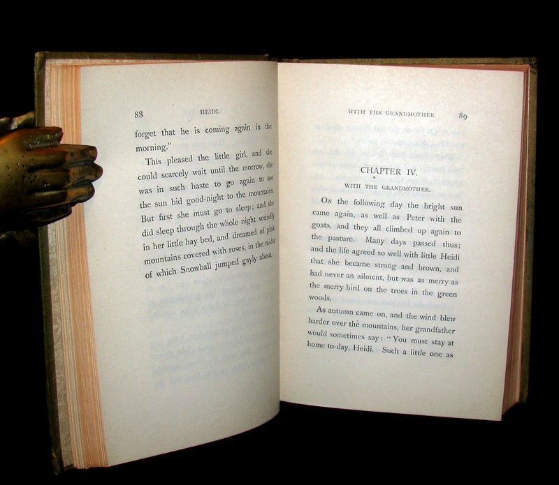 1885 Rare First Edition -  HEIDI : Her Years of Wandering and Learning & How She Used What She Learned.