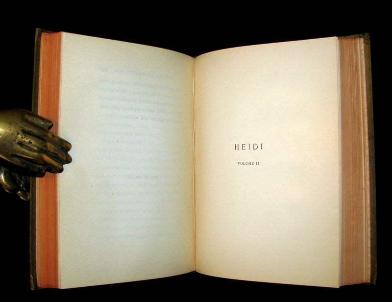 1885 Rare First Edition -  HEIDI : Her Years of Wandering and Learning & How She Used What She Learned.