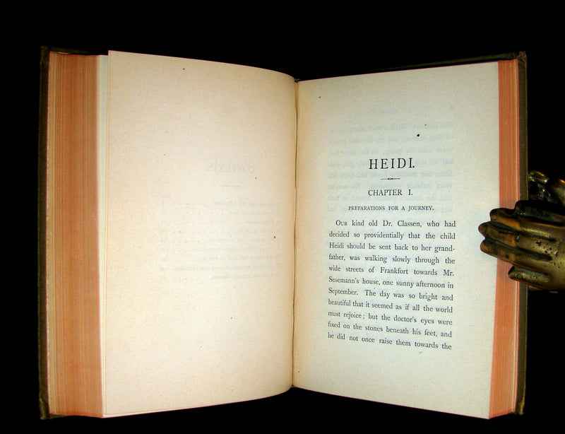 1885 Rare First Edition -  HEIDI : Her Years of Wandering and Learning & How She Used What She Learned.