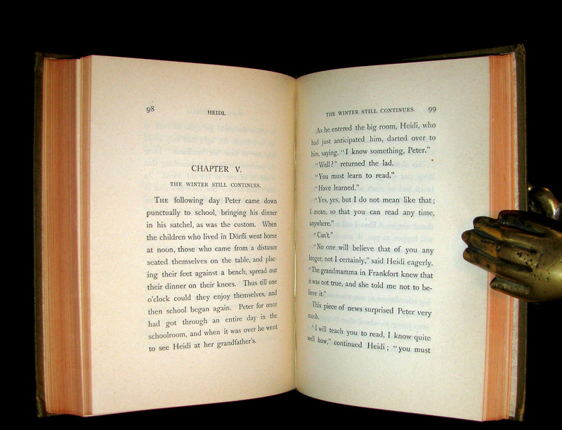 1885 Rare First Edition -  HEIDI : Her Years of Wandering and Learning & How She Used What She Learned.